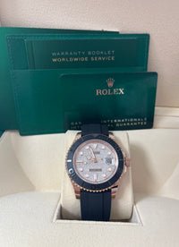 Thumbnail for Rolex Yacht-Master 40 Rose Gold Pave Diamond Dial 126655