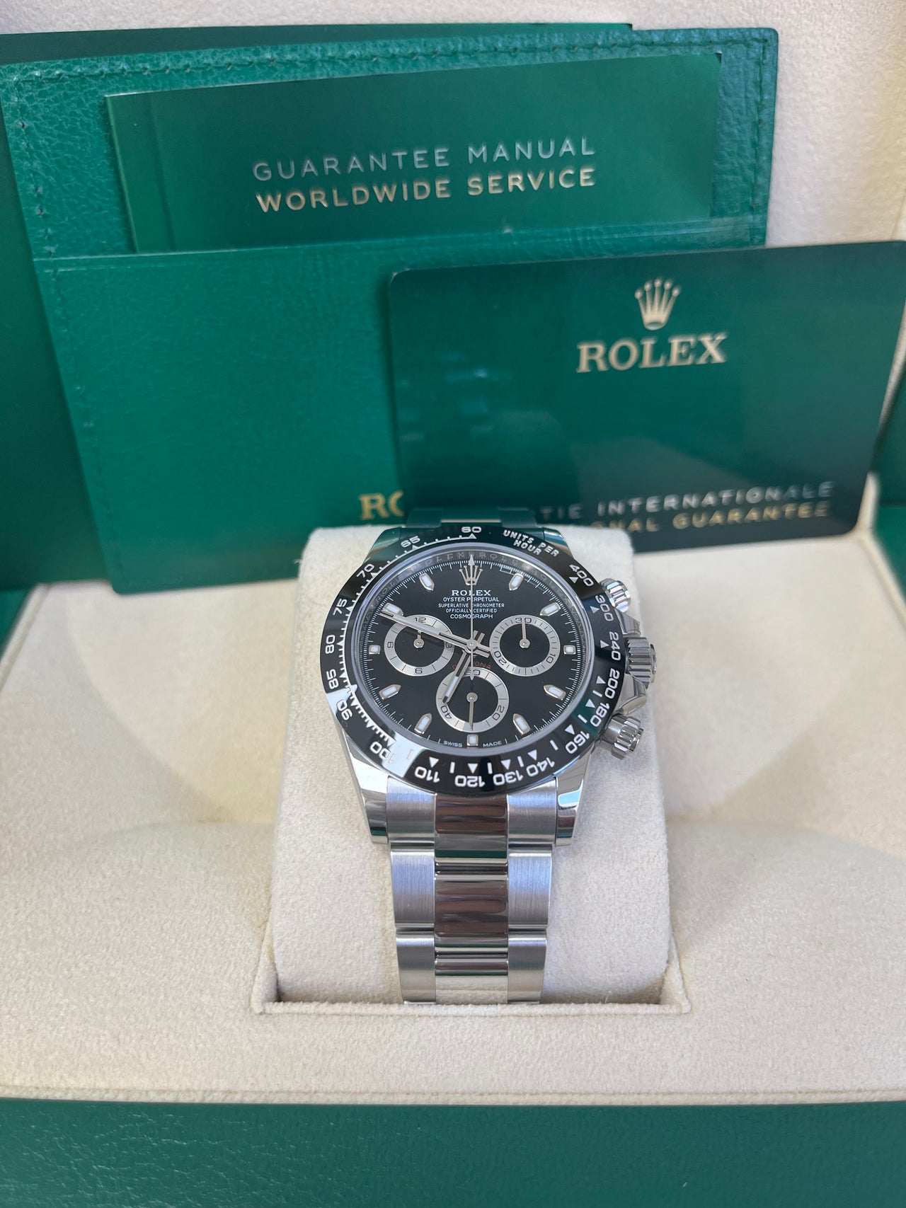 Rolex Daytona 40mm Stainless Steel - Black Index Dial - Ceramic Bezel (Ref# 116500LN)