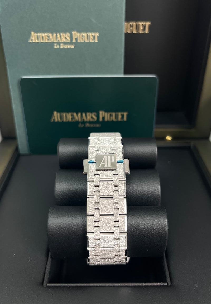 Audemars Piguet ROYAL OAK DOUBLE BALANCE WHEEL OPENWORKED Frosted Skeleton 37mm (Ref # 15466BC.GG.1259BC.01)