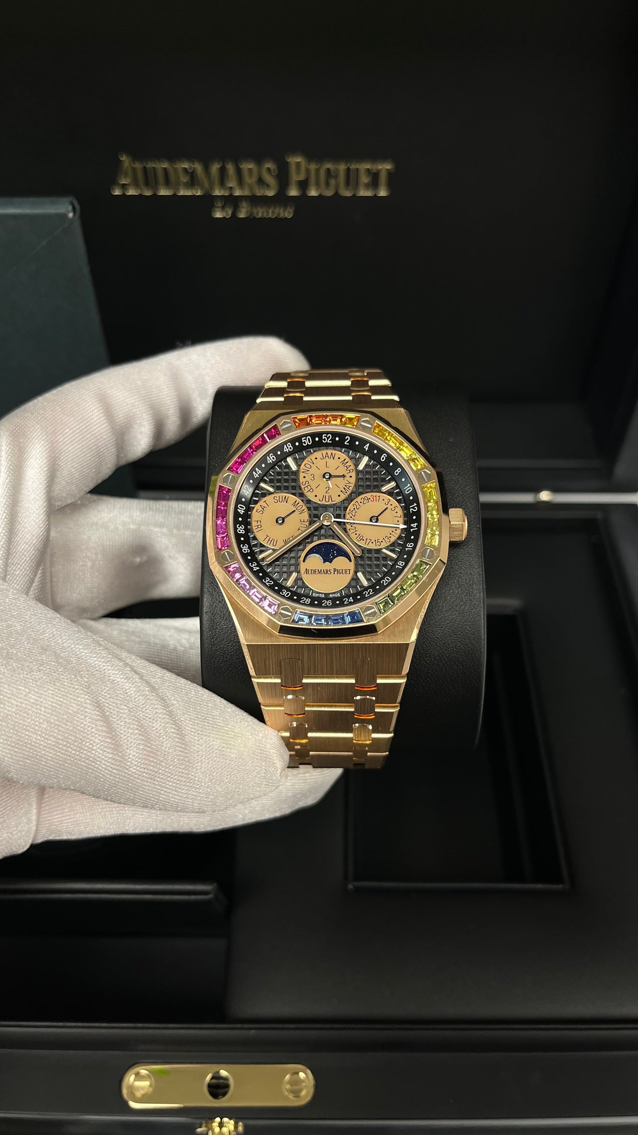 Audemars Piguet ROYAL OAK Perpetual Calendar Rose Gold Rainbow Limited 20 pieces (Reference 	266140)