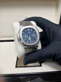 Thumbnail for Patek Philippe Nautilus Perpetual Calendar Sunburst White Gold/ Blue Dial (Ref#5740/1G-001)