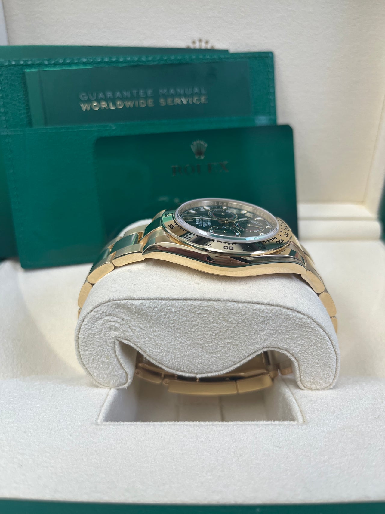 Rolex 'John Mayer' Daytona Cosmograph | Green Dial, Yellow Gold (Ref#116508)