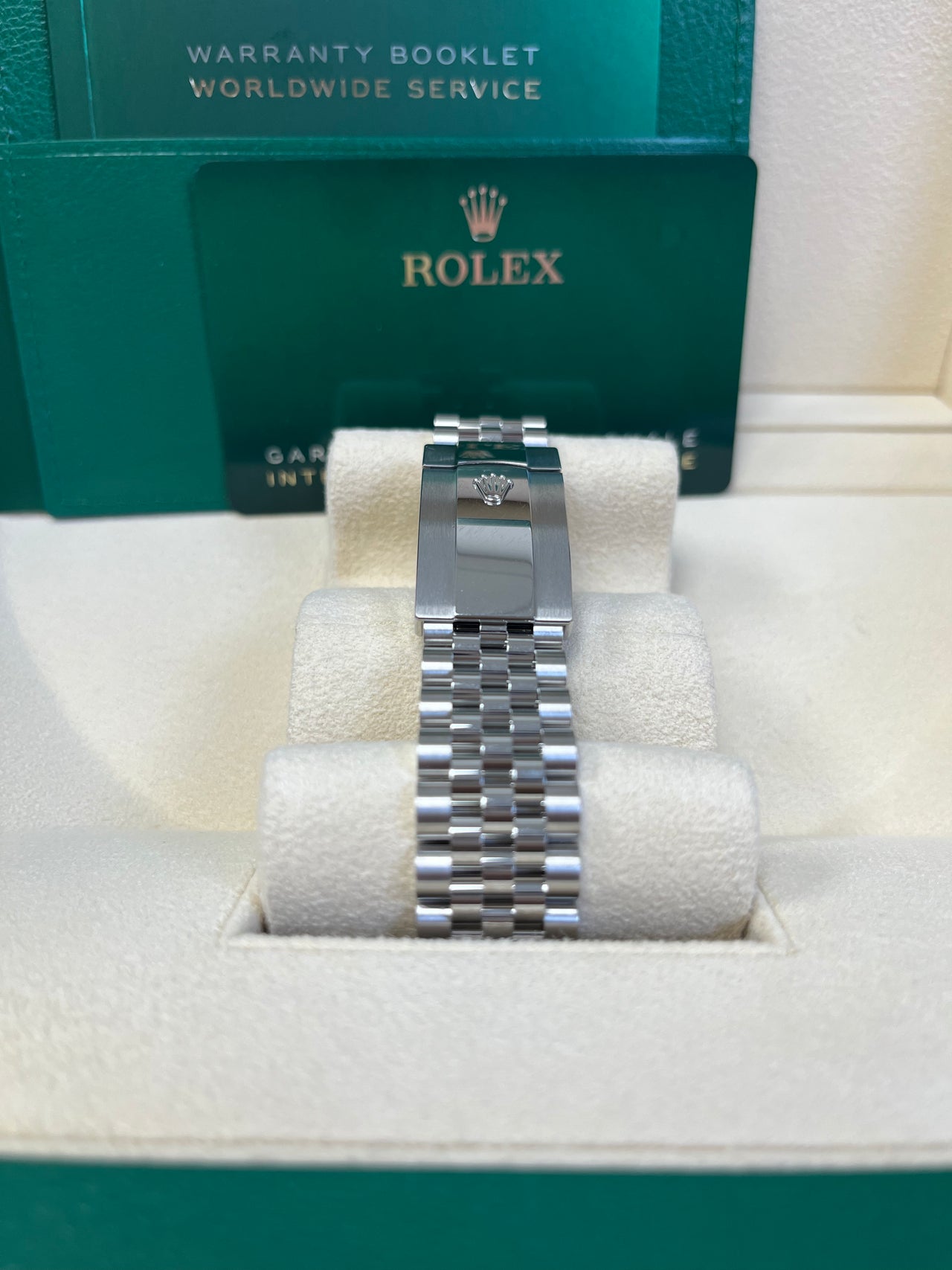 Rolex Datejust 41 White Gold and Steel Blue Index Jubilee Fluted Bezel (Ref#126334)