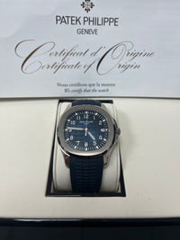 Thumbnail for Patek Philippe Aquanaut White Gold/ Blue Embossed Dial (Ref#5168G-001)