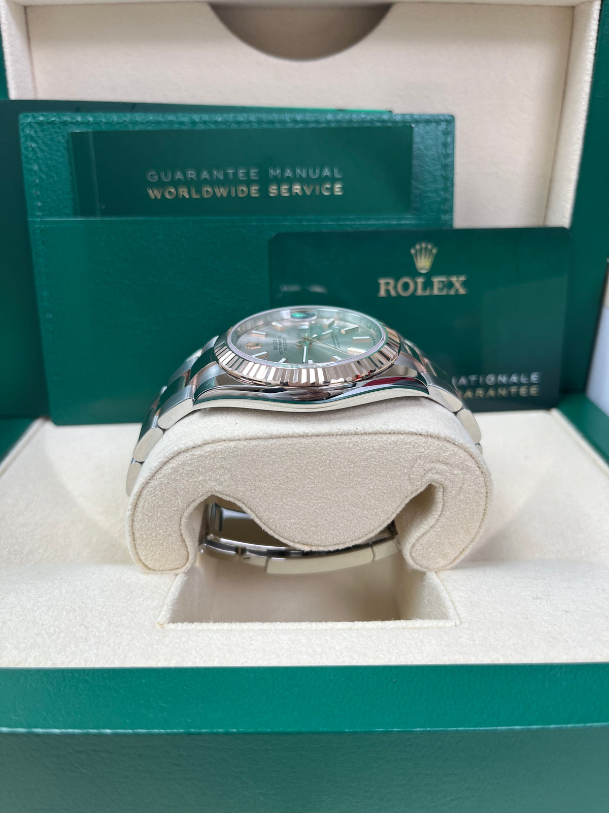 Rolex Steel and Everose Rolesor Datejust 41 Watch - Fluted Bezel