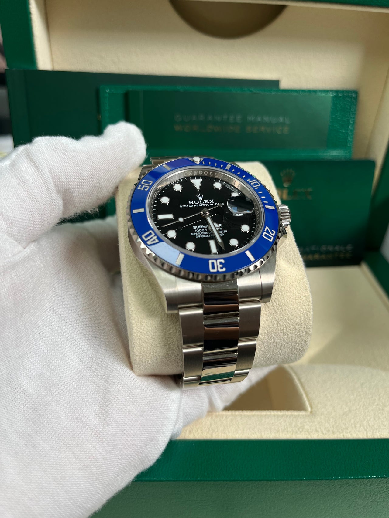 Rolex submariner white gold sale