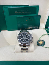 Thumbnail for Rolex Daytona White Gold Black Diamond Dial Oyster Bracelet 40mm (Reference 116509)