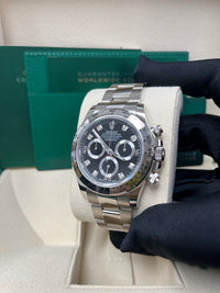 Thumbnail for Rolex Daytona White Gold Black Diamond Dial Oyster Bracelet 40mm (Reference 116509)