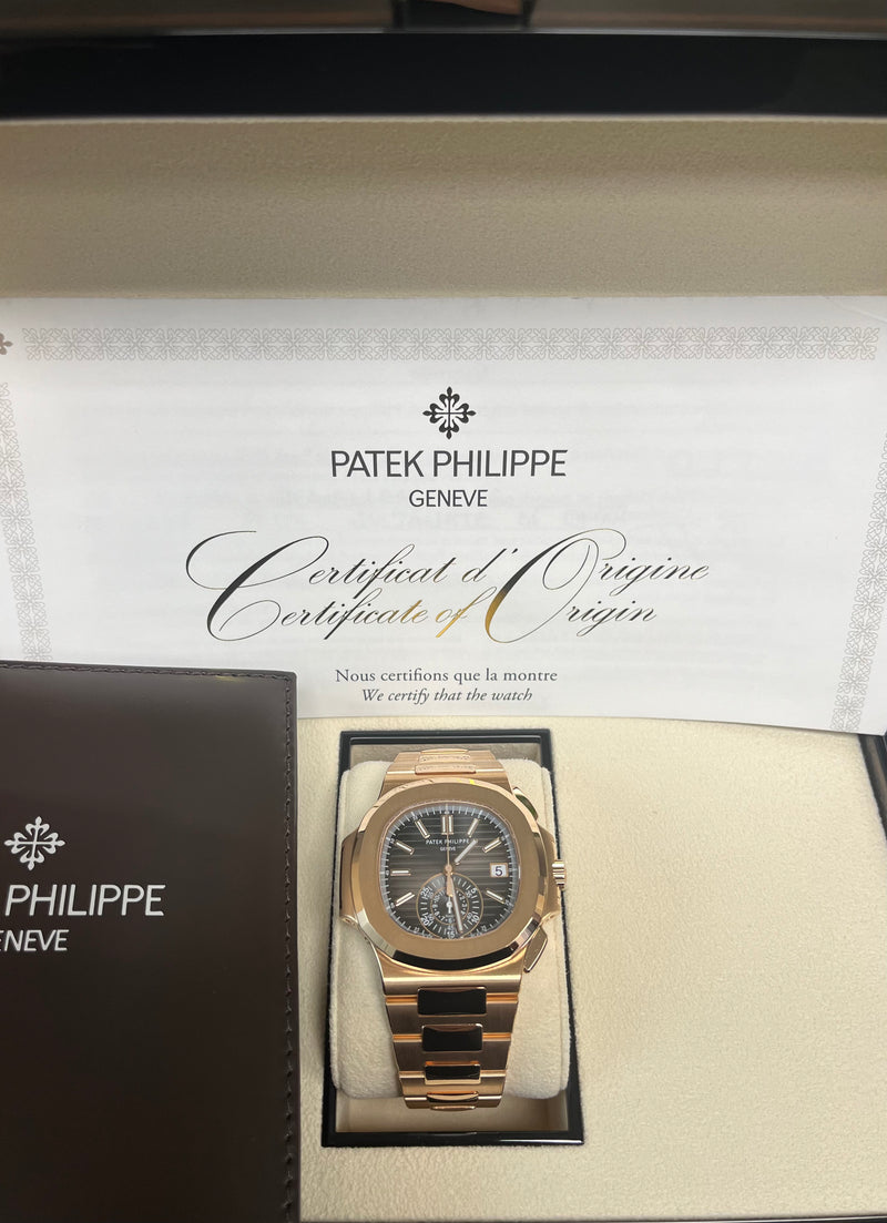 Patek Philippe Nautilus Rose Gold/ Black Gradient Dial (Ref#5980/1R-001)