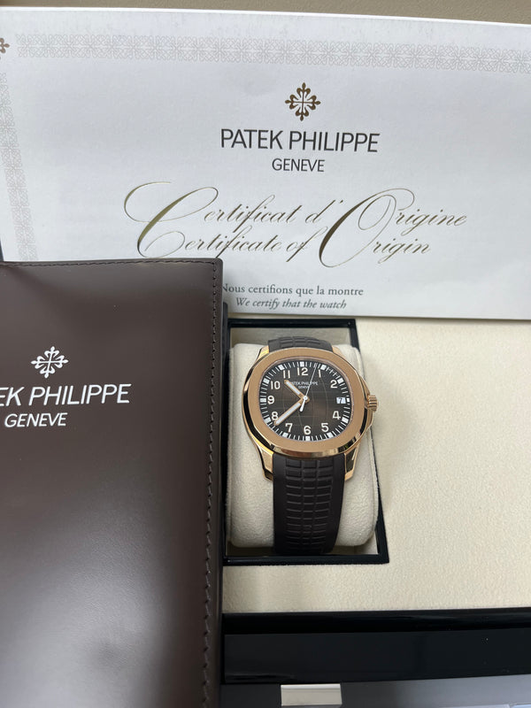 Patek Philippe Aquanaut Rose Gold - Brown Dial (Ref# 5167R-001)