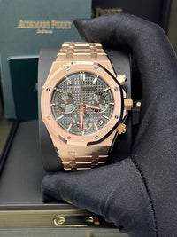 Thumbnail for Audemars  Piguet Royal Oak Chronograph 41mm Rose Gold Green Dial 26240or.oo.1320or.08