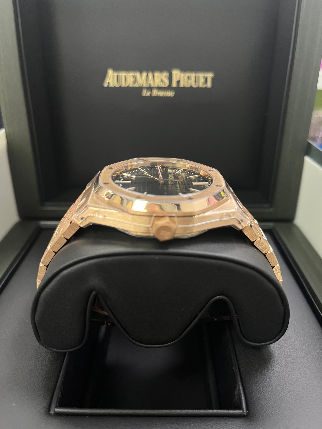 Audemars Piguet Royal Oak Rose Gold 41mm New 2023 Black Dial 15510OR.OO.1320OR.04