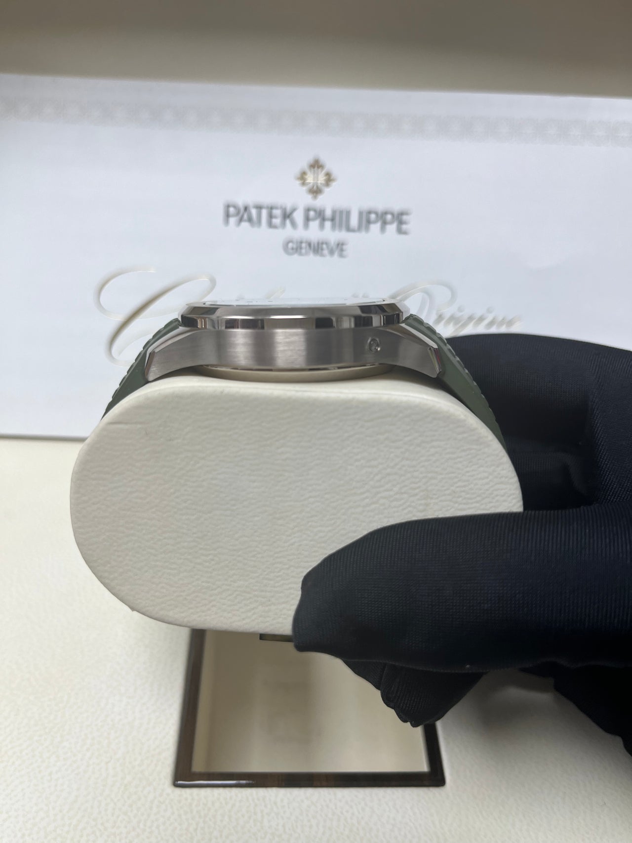 Patek Philippe Aquanaut Self-Winding Green Dial Ref # 5968G-010