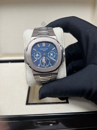 Thumbnail for Patek Philippe Nautilus Perpetual Calendar Sunburst White Gold/ Blue Dial (Ref#5740/1G-001)