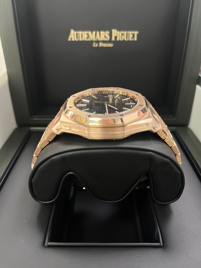Audemars Piguet Royal Oak Rose Gold 41mm New 2023 Black Dial