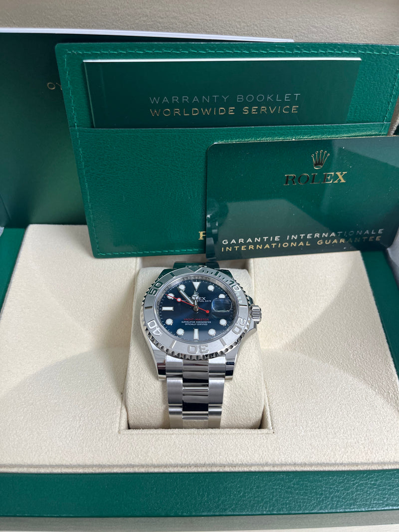 Rolex yacht master 40mm blue dial hot sale