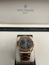 Thumbnail for Patek Philippe Nautilus Rose Gold/ Black Gradient Dial (Ref#5980/1R-001)