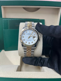 Thumbnail for Rolex Mother of Pearl Dial Jubilee Two-Tone Yellow Gold Datejust 36 (Reference 126233)