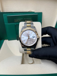 Thumbnail for Rolex Datejust 41 Two-Tone Yellow Gold & Oystersteel - Silver Dial - Index Dial (Ref# 126303)