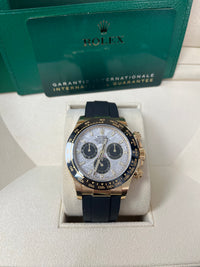 Thumbnail for Rolex Daytona 40 Watch - Meteorite and Black Index Dial - Black Oysterflex Strap (Ref # 116518LN)