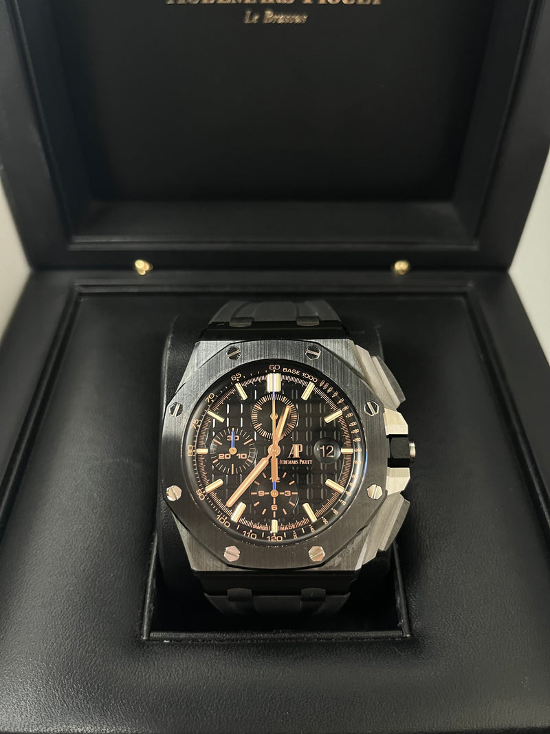 Royal Oak Offshore Chronograph with Black Ceramic Bezel (Ref#26405CE.OO.A002CA.02)