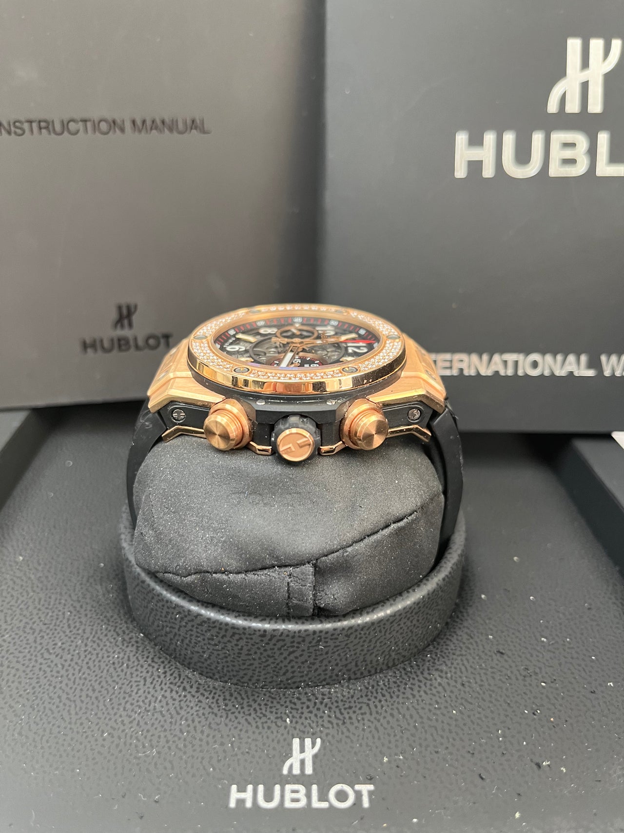 Hublot Big Bang Unico King Gold Dial Silver Automatic Men's Watch (Reference 411.OX.1180.RX.1104)