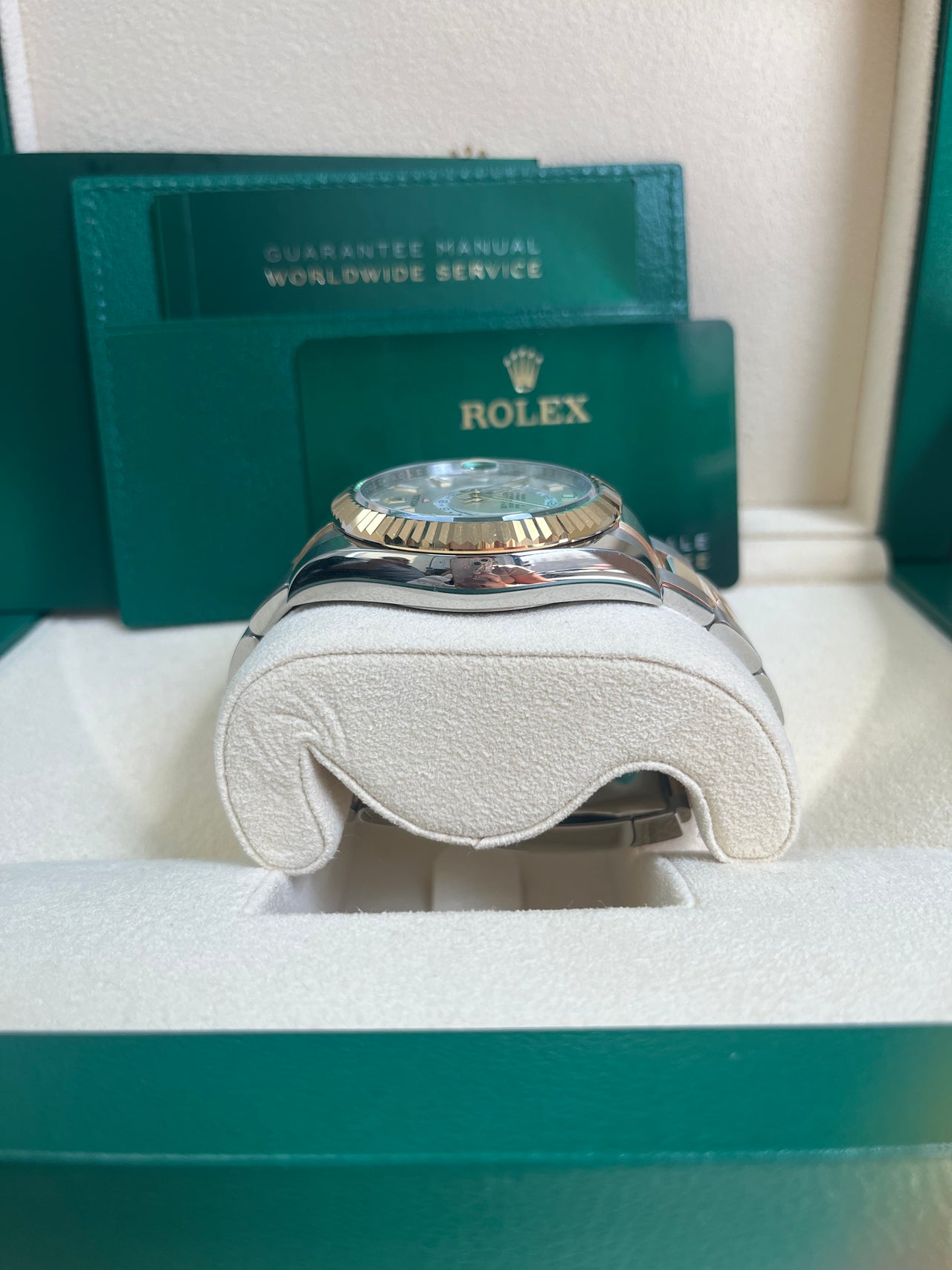 Rolex Sky-Dweller - Two-Tone Yellow Gold & Stainless Steel - White Index Dial (Ref# 326933)