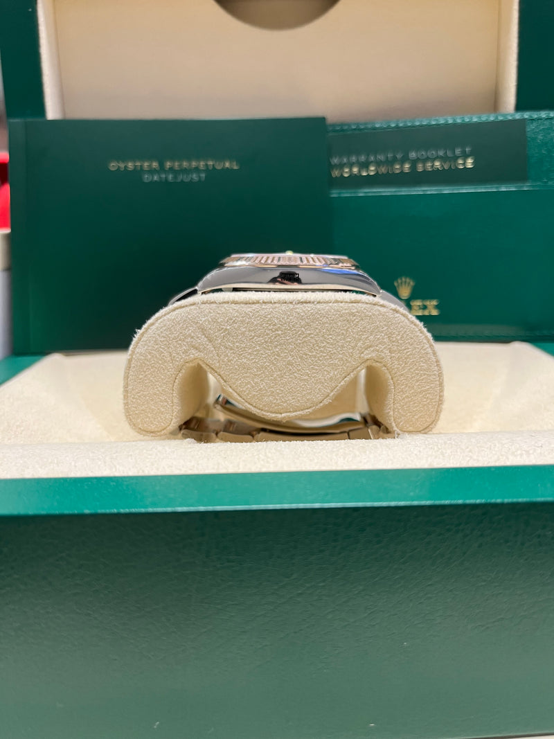 Rolex Datejust 41 Oyster Bracelet Chocolate Dial Fluted Bezel (Ref # 126331-0001)
