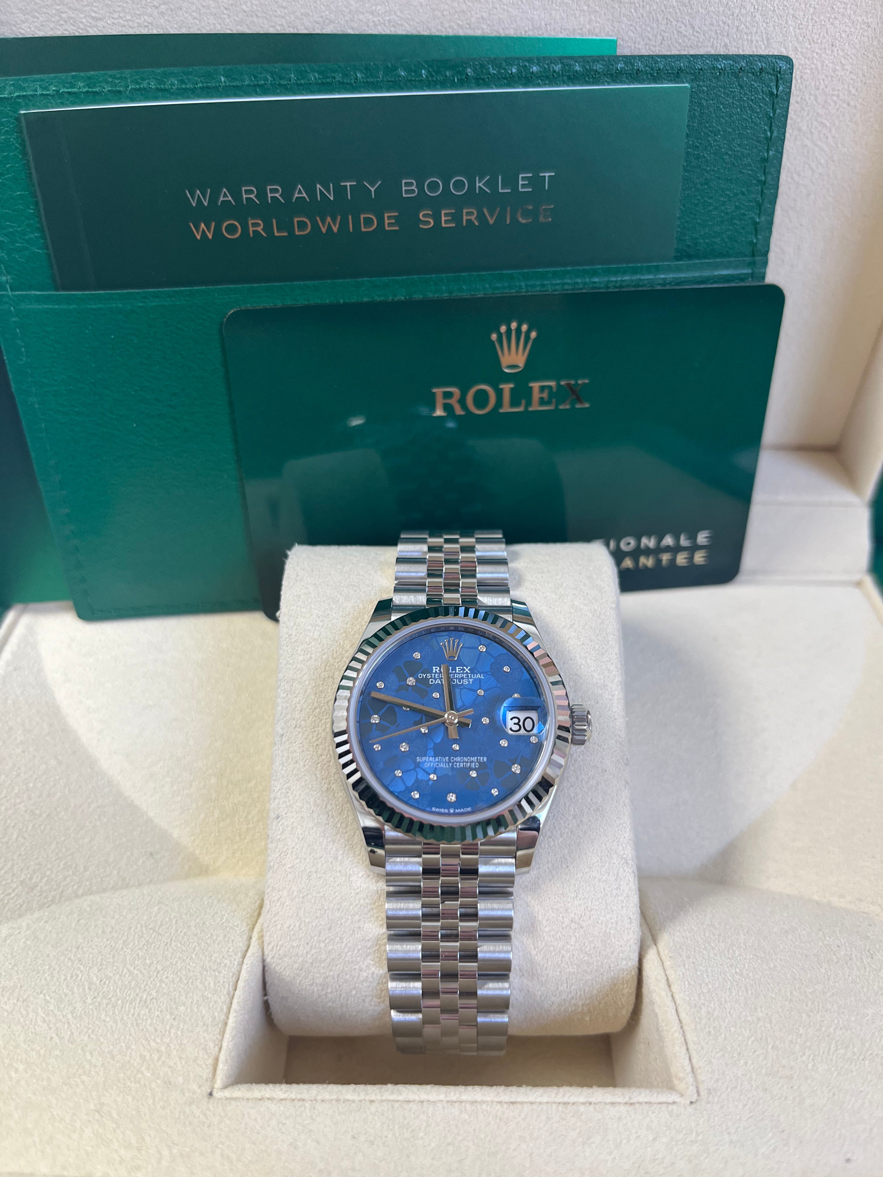 Rolex Datejust 31mm New 2022 Model Oystersteel and White Gold Jubilee Bracelet (Reference 278274)