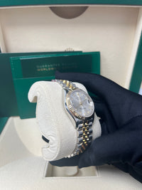 Thumbnail for Rolex Datejust 31 Steel and Yellow Gold Datejust 31mm - Fluted Bezel - Silver Diamond Dial - Jubilee 278273