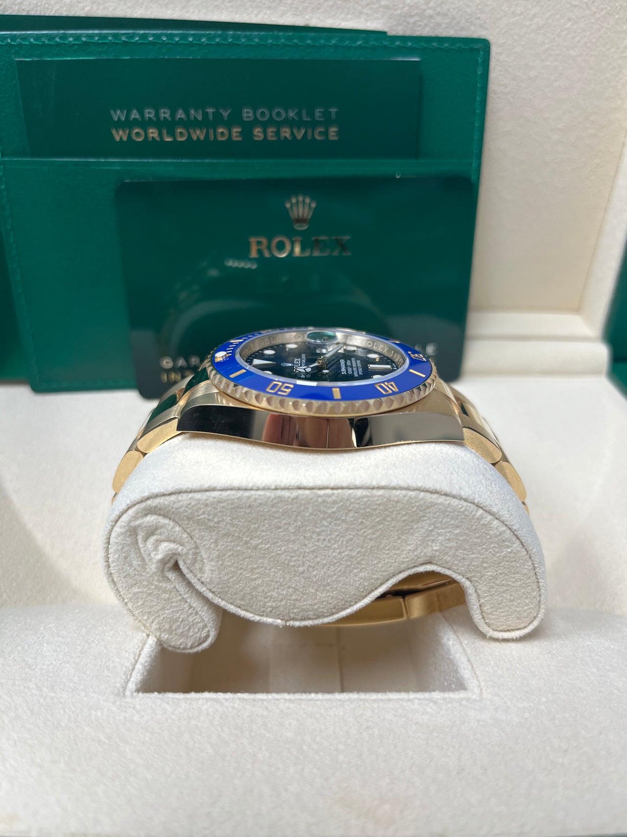 Rolex Yellow Gold Submariner Date Watch - Blue Bezel - Blue Dial - (REF# 126618LB)