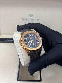 Thumbnail for Patek Philippe Aquanaut Time Travel/ Rose Gold/ Chocolate Dial (Ref#5164R/001)