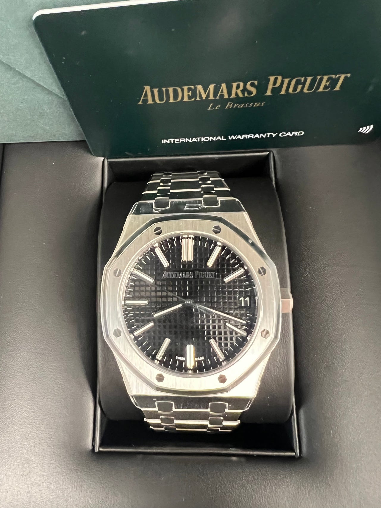 Audemars Piguet ROYAL OAK SELFWINDING "50TH ANNIVERSARY" Black Dial 15510ST.OO.1320ST.02