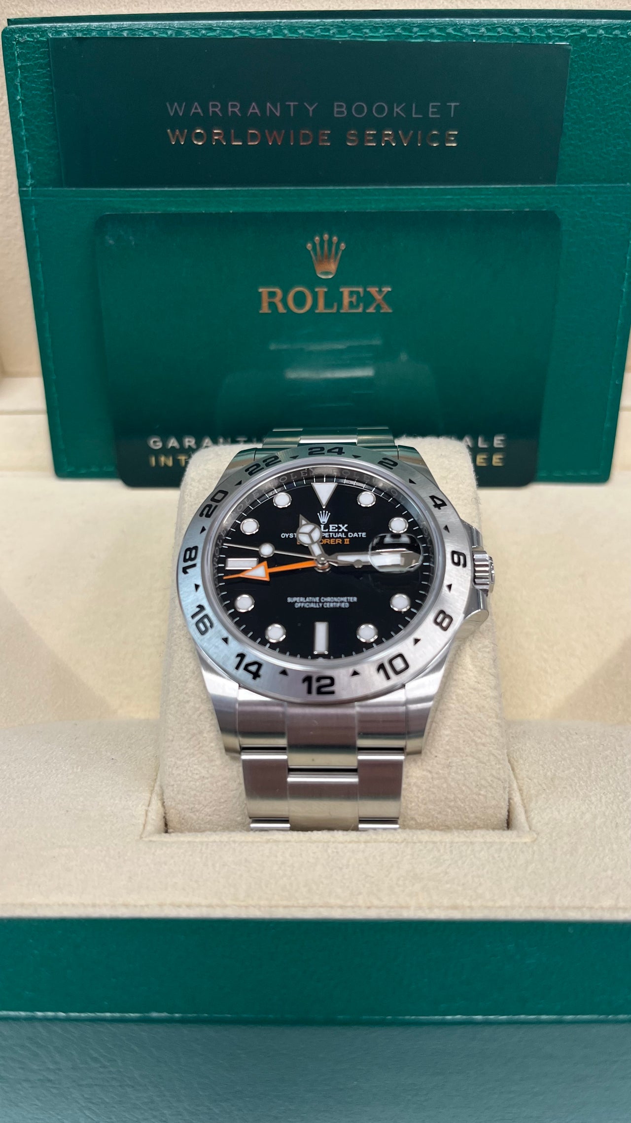 Rolex Oyster Perpetual Explorer II Oystersteel Black Dial Oyster Bracelet (Ref# 226570)