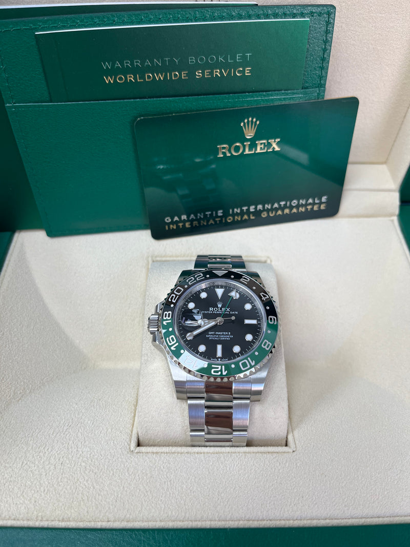 Rolex GMT Master II With A Green And Black Bezel