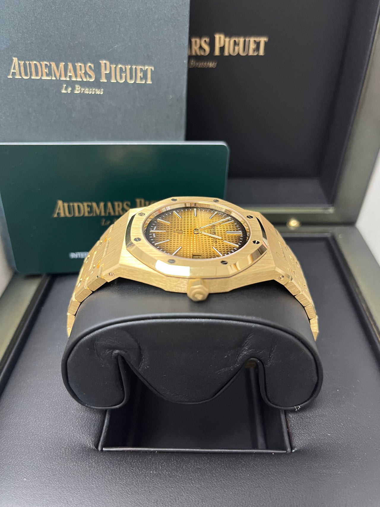 Audemars Piguet Royal Oak Jumbo Extra Thin 50th Anniversary "Smoked Gold" 2022 16202BA.OO.1240BA.01