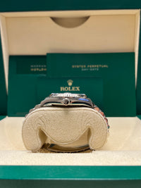 Thumbnail for Rolex White Gold Day-Date 36 Watch - Fluted Bezel - Blue Ombre´ Diamond Dial - President Bracelet (Ref # 128239)