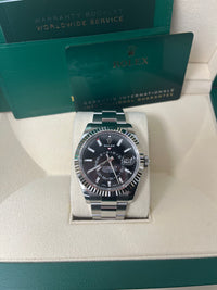 Thumbnail for Rolex Sky-Dweller 18k White Gold 42mm Black Dial - Steel Bracelet (Ref# 326934)