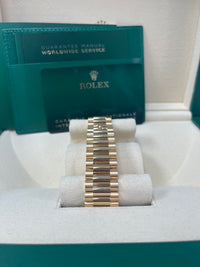 Thumbnail for Rolex Day-Date 40 Yellow Gold Champagne Roman Dial Fluted Bezel (Ref # 228238)