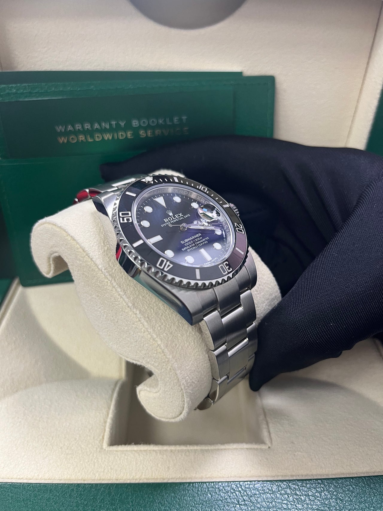 Rolex Steel Submariner Date Watch - Black Dial 116610LN Pre-Owned