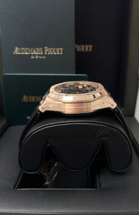 Thumbnail for Audemars Piguet ROYAL OAK SELFWINDING CHRONOGRAPH “50TH ANNIVERSARY” Black Dial Black alligator strap 26240OR.OO.D002CR.01