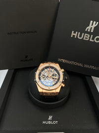 Thumbnail for Hublot Big Bang Unico King Gold Dial Silver Automatic Men's Watch (Reference 411.OX.1180.RX.1104)