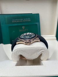 Thumbnail for Rolex Yacht-Master 40mm Rose Gold - Black Dial -  Oysterflex Strap (Ref# 126655)