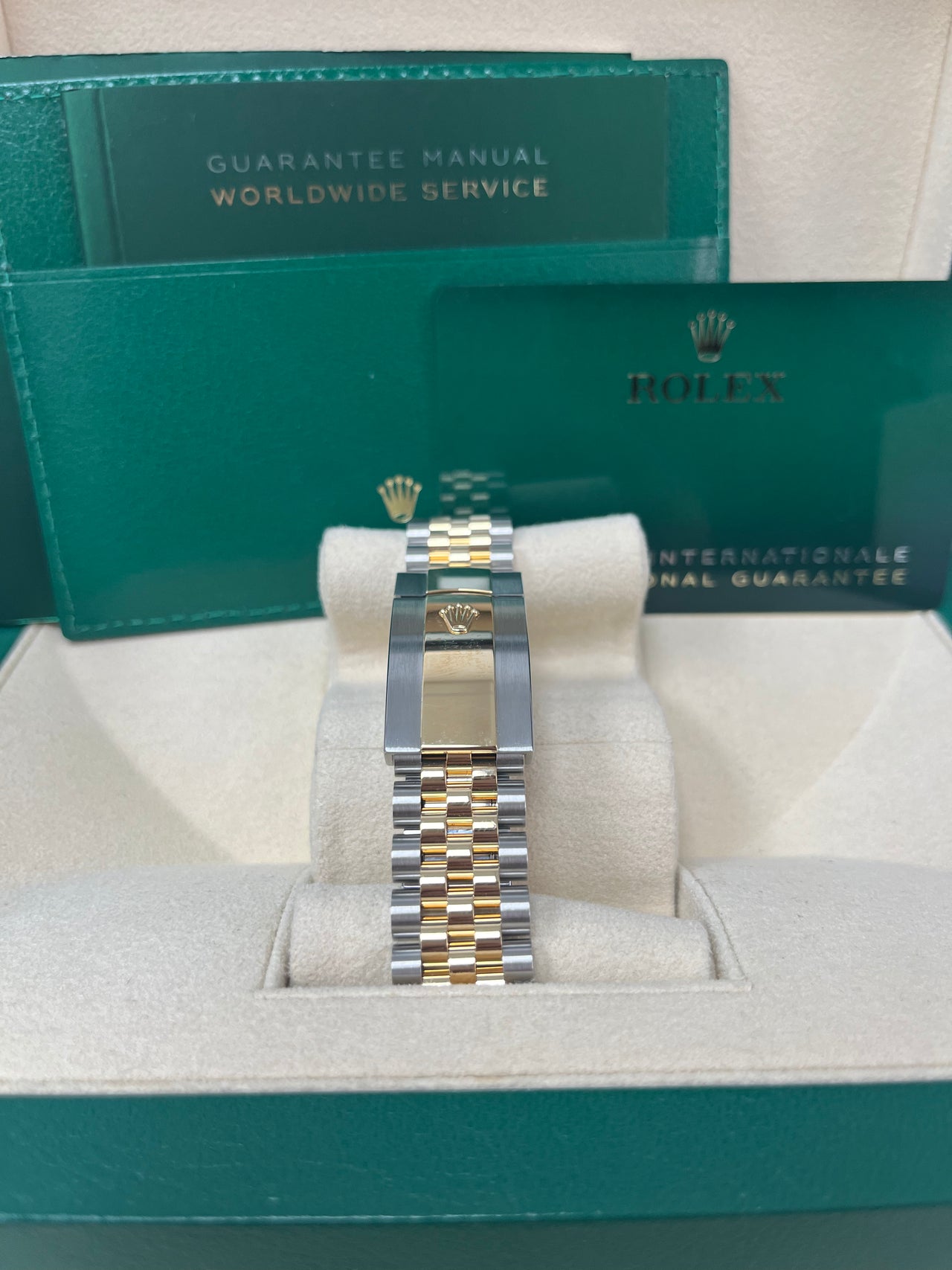 Rolex Mother of Pearl Dial Jubilee Two-Tone Yellow Gold Datejust 36 (Reference 126233)