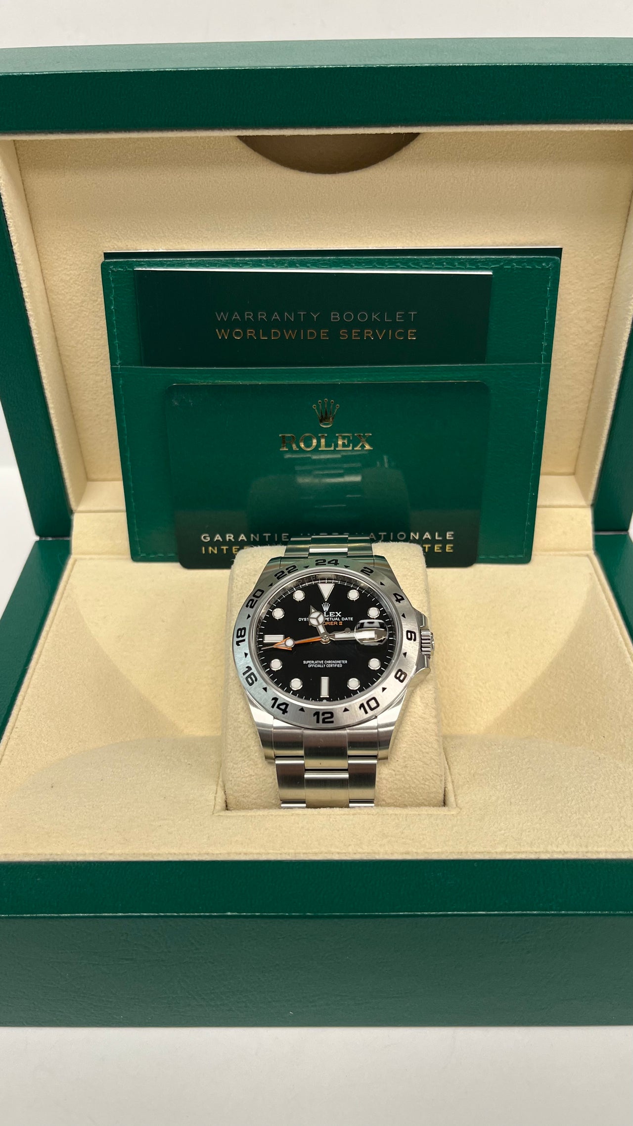 Rolex Oyster Perpetual Explorer II Oystersteel Black Dial Oyster Bracelet (Ref# 226570)