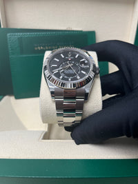 Thumbnail for Rolex Sky-Dweller 18k White Gold 42mm Black Dial - Steel Bracelet (Ref# 326934)