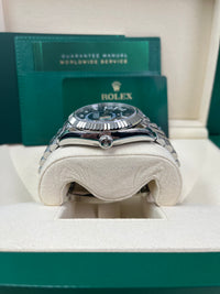 Thumbnail for Rolex Sky-Dweller White Rolesor - Blue Index Dial - Jubilee Bracelet (Ref# 326934)