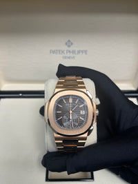 Thumbnail for Patek Philippe Nautilus Rose Gold/ Black Gradient Dial (Ref#5980/1R-001)