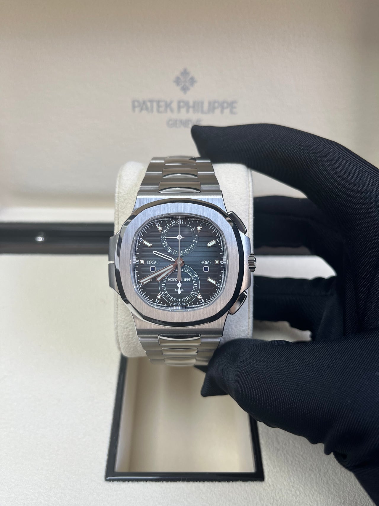 Patek Philippe Nautilus 40 mm Steel Nautilus Travel Time Chronograph B WatchesOff5th