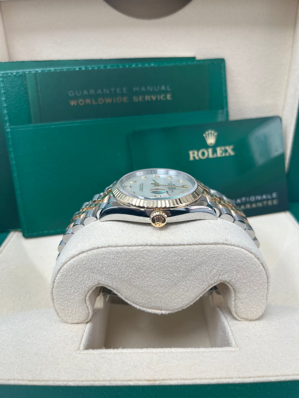 Rolex Mother of Pearl Dial Jubilee Two-Tone Yellow Gold Datejust 36 (Reference 126233)